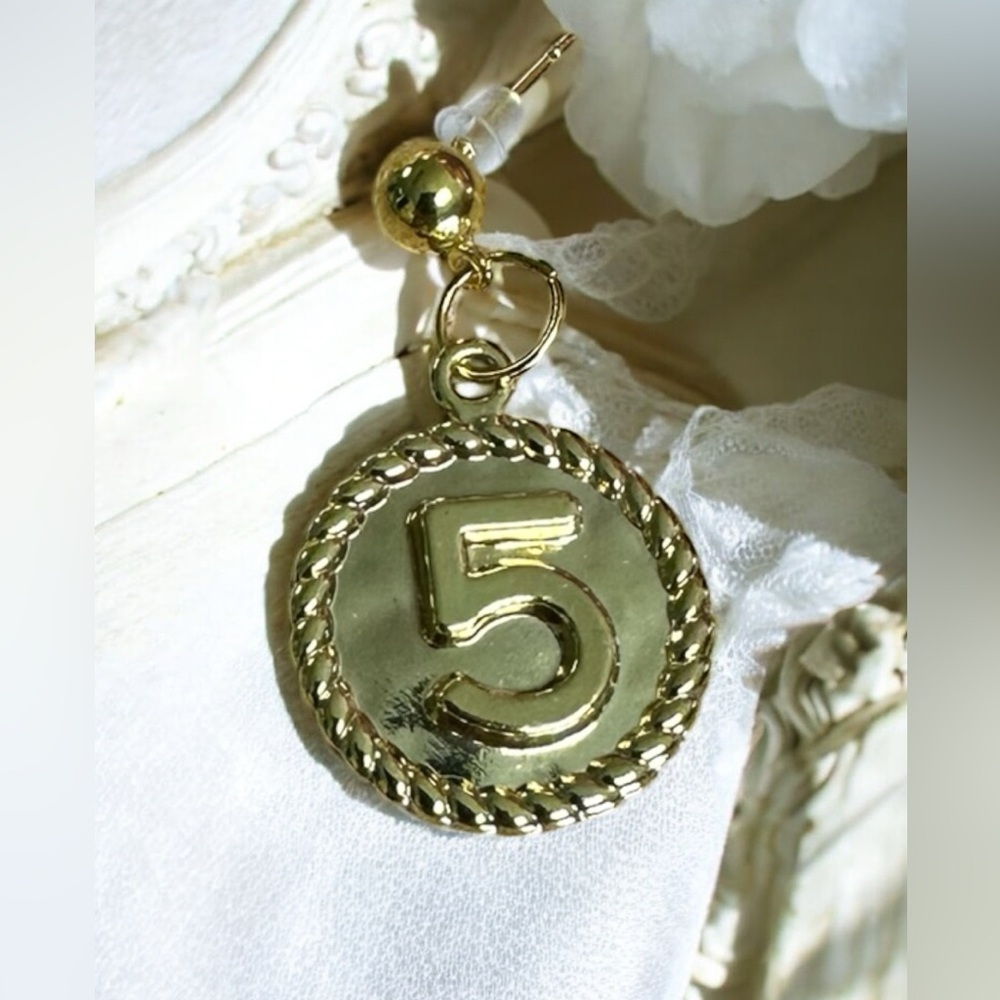 Gold Zipper Pull Earrings - Picture 2 of 6